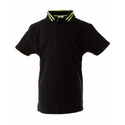JRC Tenerife Boy gyermek galléros póló, fekete L